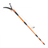 VEVOR Manual Pole Saw, 4.46-26.4 ft Extendable Tree Pruner with Scissors, Sharp 65Mn Steel Blade, Lightweight Fiberglass Handle Pole, Two Double-Hook Saws, for High Branch Trimming, Palms and Shrubs