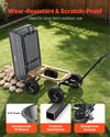 VEVOR Garden Dump Cart, 1200 lbs Poly Dump Cart, 6 Cu. Ft. Garden Carts Dumps Wagon with 2-in-1 Convertible Handle, 90° Quick-Dumps Mechanism, 180° Swivel Wheels, Yard Wagon for Plants, Soil, Crops