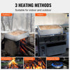VEVOR Maple Syrup Evaporator Pan, 11.2 Gallon, 162 Cups of 8.8oz Maple Syrup, Flat Evaporator Pan with 1 Valve and 3 Heating Methods, Premium Stainless Steel Maple Syrup Pan for Home, Outdoor
