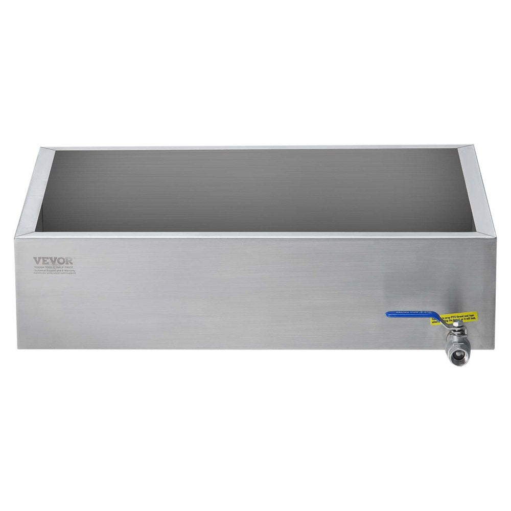 VEVOR Maple Syrup Evaporator Pan, 11.2 Gallon, 162 Cups of 8.8oz Maple Syrup, Flat Evaporator Pan with 1 Valve and 3 Heating Methods, Premium Stainless Steel Maple Syrup Pan for Home, Outdoor
