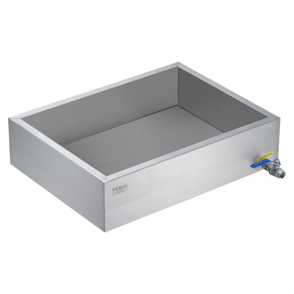 VEVOR Maple Syrup Evaporator Pan, 11.2 Gallon, 162 Cups of 8.8oz Maple Syrup, Flat Evaporator Pan with 1 Valve and 3 Heating Methods, Premium Stainless Steel Maple Syrup Pan for Home, Outdoor