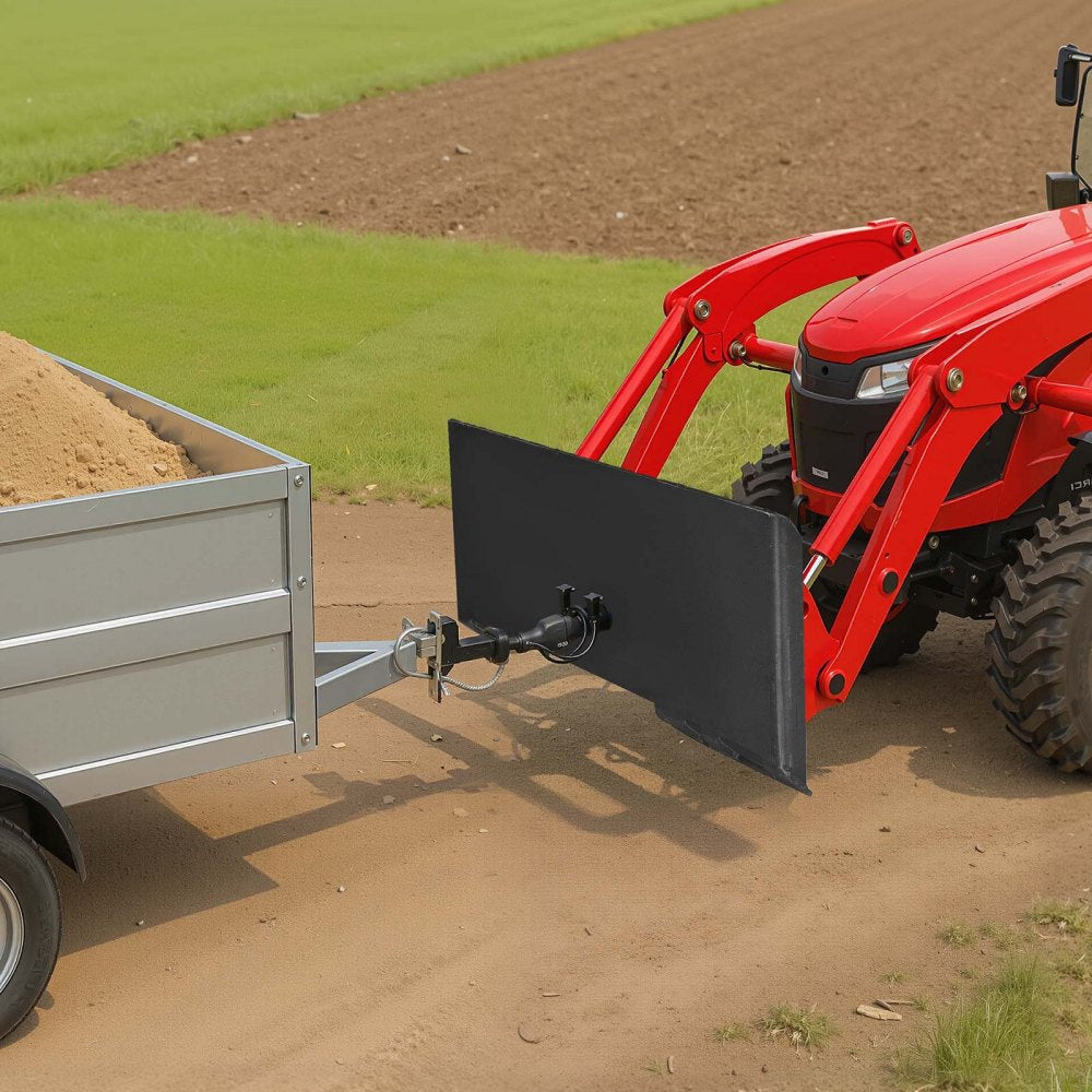 VEVOR 1/2 in Skid Steer Mount Plate, Universal Quick Attach Mount Plate, Easy to Bolt, 9000lbs Load Capacity, Heavy Duty Steel Loader Plates Compatible with Kubota Bobcat Skid Steers & Tractors