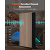 VEVOR Wood Wall Panels, 47.2 x 23.6 inches, Acoustic Slat Panels Oak Finish, Sound Absorbing for Living Rooms, Bedrooms, Offices, and Studios, Interior Wall Decor, PET Construction, Screw Kit, 8-Pack