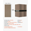 VEVOR Wood Wall Panels, 47.2 x 23.6 inches, Acoustic Slat Panels Oak Finish, Sound Absorbing for Living Rooms, Bedrooms, Offices, and Studios, Interior Wall Decor, PET Construction, Screw Kit, 8-Pack