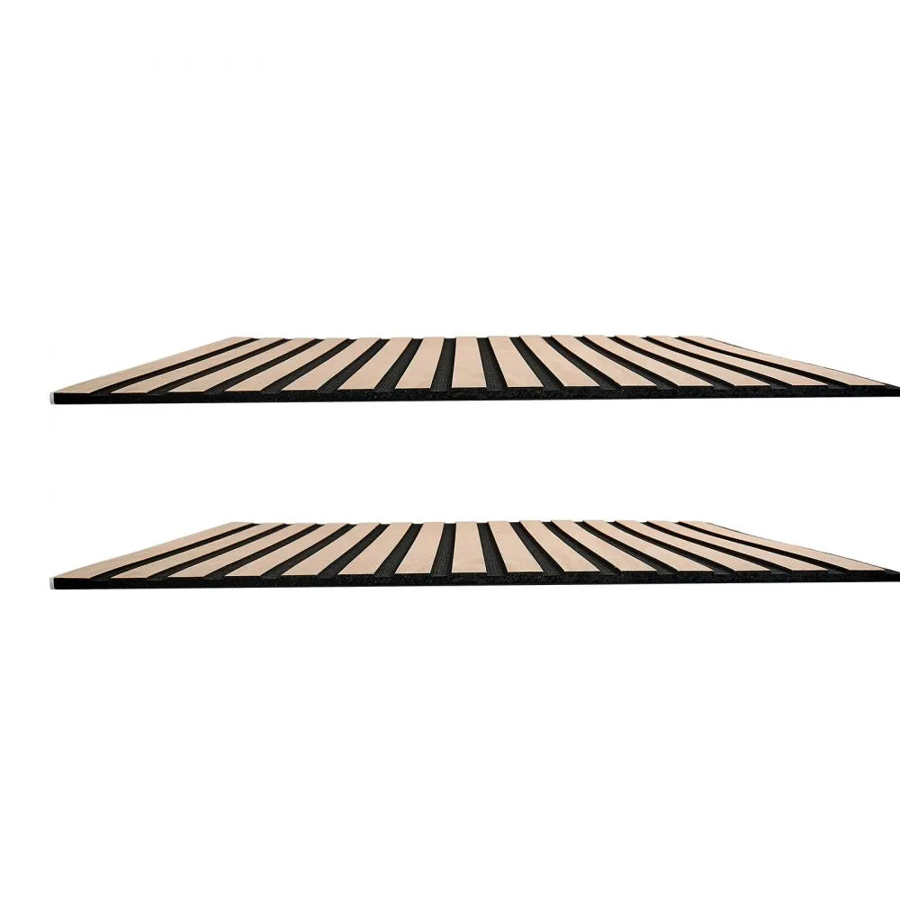 VEVOR Wood Wall Panels, 47.2 x 23.6 inches, Acoustic Slat Panels Oak Finish, Sound Absorbing for Living Rooms, Bedrooms, Offices, and Studios, Interior Wall Decor, PET Construction, Screw Kit, 8-Pack
