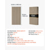 VEVOR Wood Wall Panels, 47.2 x 23.6 in, Acoustic Slat Panels, Oak Finish, Sound Absorbing for Living Rooms, Bedrooms, Offices, Studios, Interior Wall Decor, MDF & PET Construction, Screw Kit, 6-Pack