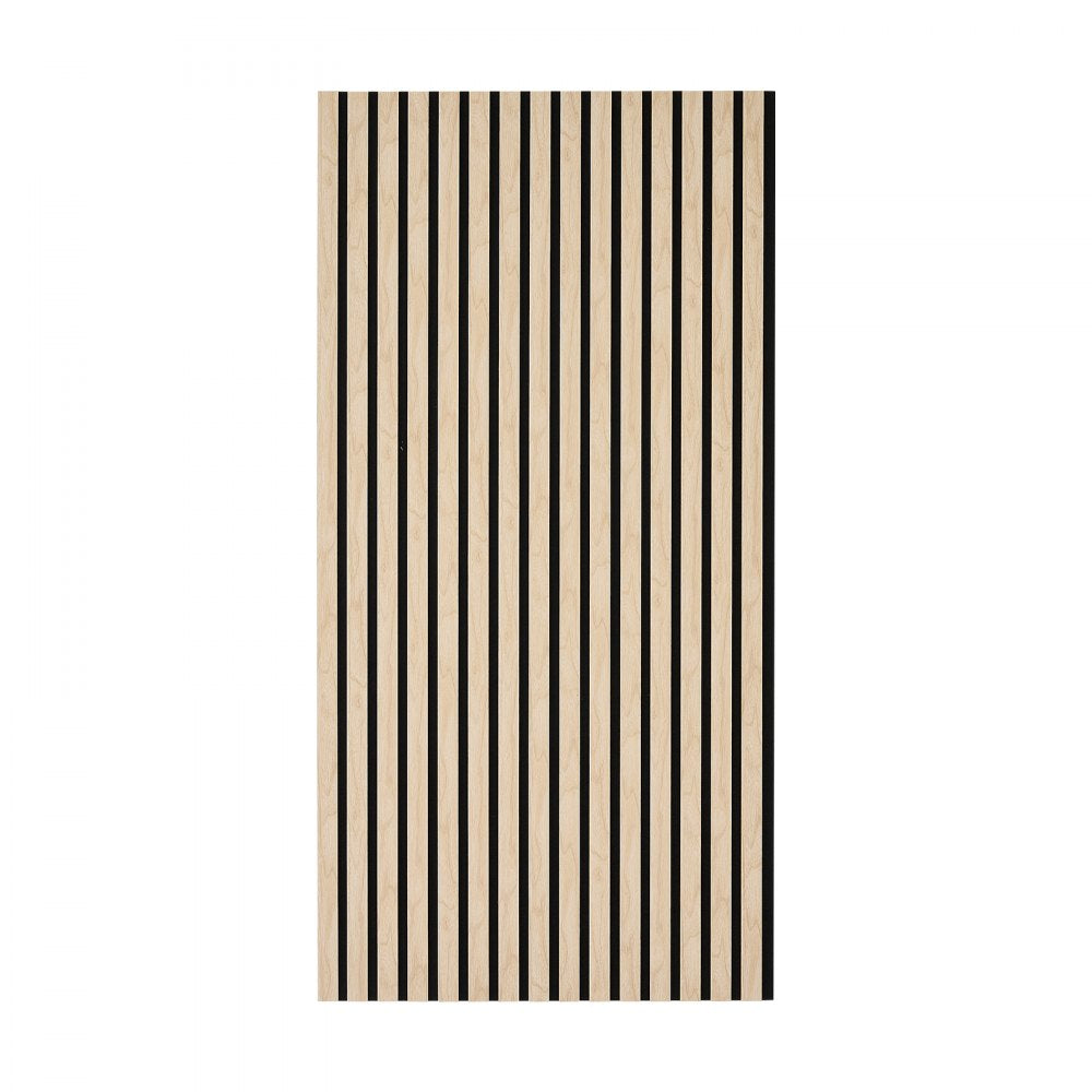 VEVOR Wood Wall Panels, 47.2 x 23.6 in, Acoustic Slat Panels, Oak Finish, Sound Absorbing for Living Rooms, Bedrooms, Offices, Studios, Interior Wall Decor, MDF & PET Construction, Screw Kit, 6-Pack