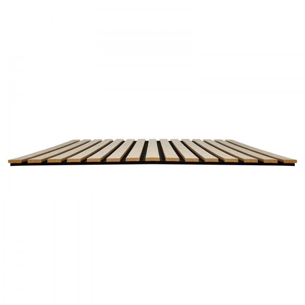 VEVOR Wood Wall Panels, 47.2 x 23.6 in, Acoustic Slat Panels, Oak Finish, Sound Absorbing for Living Rooms, Bedrooms, Offices, Studios, Interior Wall Decor, MDF & PET Construction, Screw Kit, 6-Pack
