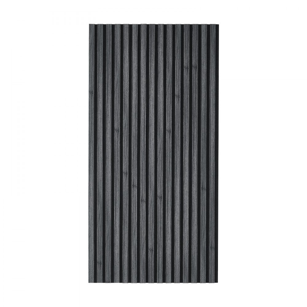 VEVOR Wood Wall Panels, 47.2 x 23.6 in, Acoustic Slat Panels, Black Oak, Sound Absorbing for Living Rooms, Bedrooms, Offices, Studios, Interior Wall Decor, MDF & PET Construction, Screw Kit, 6-Pack