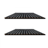 VEVOR Wood Wall Panels, 47.2 x 23.6 in, Acoustic Slat Panels, Black Oak, Sound Absorbing for Living Rooms, Bedrooms, Offices, Studios, Interior Wall Decor, MDF & PET Construction, Screw Kit, 6-Pack