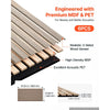 VEVOR Wood Wall Panels, 47.2 x 23.6 inches, Acoustic Slat Panels, Walnut, Sound Absorbing for Living Rooms, Bedrooms, Offices, Studios, Interior Wall Decor, MDF & PET Construction, Screw Kit, 6-Pack