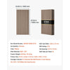 VEVOR Wood Wall Panels, 47.2 x 23.6 inches, Acoustic Slat Panels, Walnut, Sound Absorbing for Living Rooms, Bedrooms, Offices, Studios, Interior Wall Decor, MDF & PET Construction, Screw Kit, 6-Pack