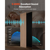 VEVOR Wood Wall Panels, 94.5 x 23.6 inches, Acoustic Slat Panels, Walnut, Sound Absorbing for Living Rooms, Bedrooms, Offices, Studios, Interior Wall Decor, MDF & PET Construction, Screw Kit, 2-Pack
