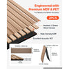 VEVOR Wood Wall Panels, 94.5 x 23.6 inches, Acoustic Slat Panels, Walnut, Sound Absorbing for Living Rooms, Bedrooms, Offices, Studios, Interior Wall Decor, MDF & PET Construction, Screw Kit, 2-Pack