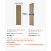 VEVOR Wood Wall Panels, 94.5 x 23.6 in, Acoustic Slat Panels, Oak Finish, Sound Absorbing for Living Rooms, Bedrooms, Offices, Studios, Interior Wall Decor, MDF & PET Construction, Screw Kit, 2-Pack