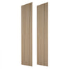 VEVOR Wood Wall Panels, 94.5 x 23.6 in, Acoustic Slat Panels, Oak Finish, Sound Absorbing for Living Rooms, Bedrooms, Offices, Studios, Interior Wall Decor, MDF & PET Construction, Screw Kit, 2-Pack