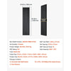 VEVOR Wood Wall Panels, 94.5 x 23.6 inches, Acoustic Slat Panels, Black Oak, Sound Absorbing for Living Rooms, Bedrooms, Offices, Studios, Interior Wall Decor, MDF & PET Construction, Screw Kit, 2-Pack