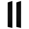 VEVOR Wood Wall Panels, 94.5 x 23.6 inches, Acoustic Slat Panels, Black Oak, Sound Absorbing for Living Rooms, Bedrooms, Offices, Studios, Interior Wall Decor, MDF & PET Construction, Screw Kit, 2-Pack