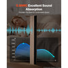 VEVOR Wood Wall Panels, 96.1 x 11 in, Acoustic Slat Panels, Walnut Finish, Sound Absorbing for Living Rooms, Bedrooms, Offices, Studios, Interior Wall Decor, MDF & PET Construction, Screw Kit, 4-Pack