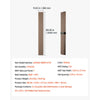 VEVOR Wood Wall Panels, 96.1 x 11 in, Acoustic Slat Panels, Walnut Finish, Sound Absorbing for Living Rooms, Bedrooms, Offices, Studios, Interior Wall Decor, MDF & PET Construction, Screw Kit, 4-Pack