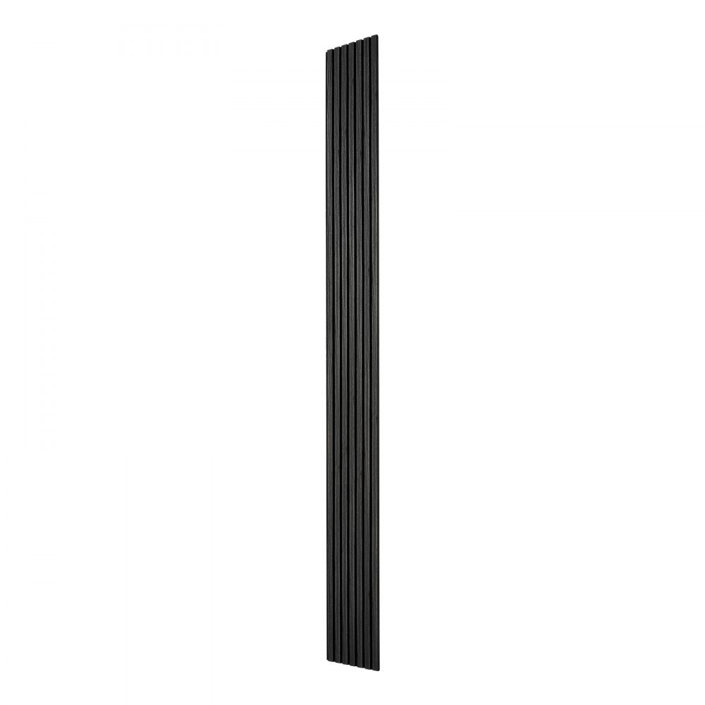 VEVOR Wood Wall Panels, 96.1 x 11 inches, Acoustic Slat Panels, Black Oak, Sound Absorbing for Living Rooms, Bedrooms, Offices, Studios, Interior Wall Decor, MDF & PET Construction, Screw Kit, 4-Pack