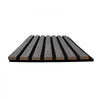 VEVOR Wood Wall Panels, 96.1 x 11 inches, Acoustic Slat Panels, Black Oak, Sound Absorbing for Living Rooms, Bedrooms, Offices, Studios, Interior Wall Decor, MDF & PET Construction, Screw Kit, 4-Pack