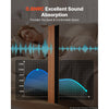 VEVOR Wood Wall Panels, 96.1 x 11 inches, Acoustic Slat Panels, Dark Teak, Sound Absorbing for Living Rooms, Bedrooms, Offices, Studios, Interior Wall Decor, MDF & PET Construction, Screw Kit, 4-Pack