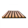 VEVOR Wood Wall Panels, 96.1 x 11 inches, Acoustic Slat Panels, Dark Teak, Sound Absorbing for Living Rooms, Bedrooms, Offices, Studios, Interior Wall Decor, MDF & PET Construction, Screw Kit, 4-Pack