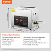 VEVOR Ultrasonic Cleaner with Digital Timer & Heater, Professional Ultra Sonic Jewelry Cleaner, Stainless Steel Heated Cleaning Machine for Glasses Watch Rings Small Parts Circuit Board (10L)