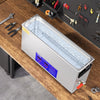 VEVOR 10L Ultrasonic Gun Cleaner, 300W Professional Ultra Sonic Cleaning Machine with Timer & Heater, 40kHz Digital Ultrasonic Cleaner with Basket for Gun Parts, Bullets, Military Supplies