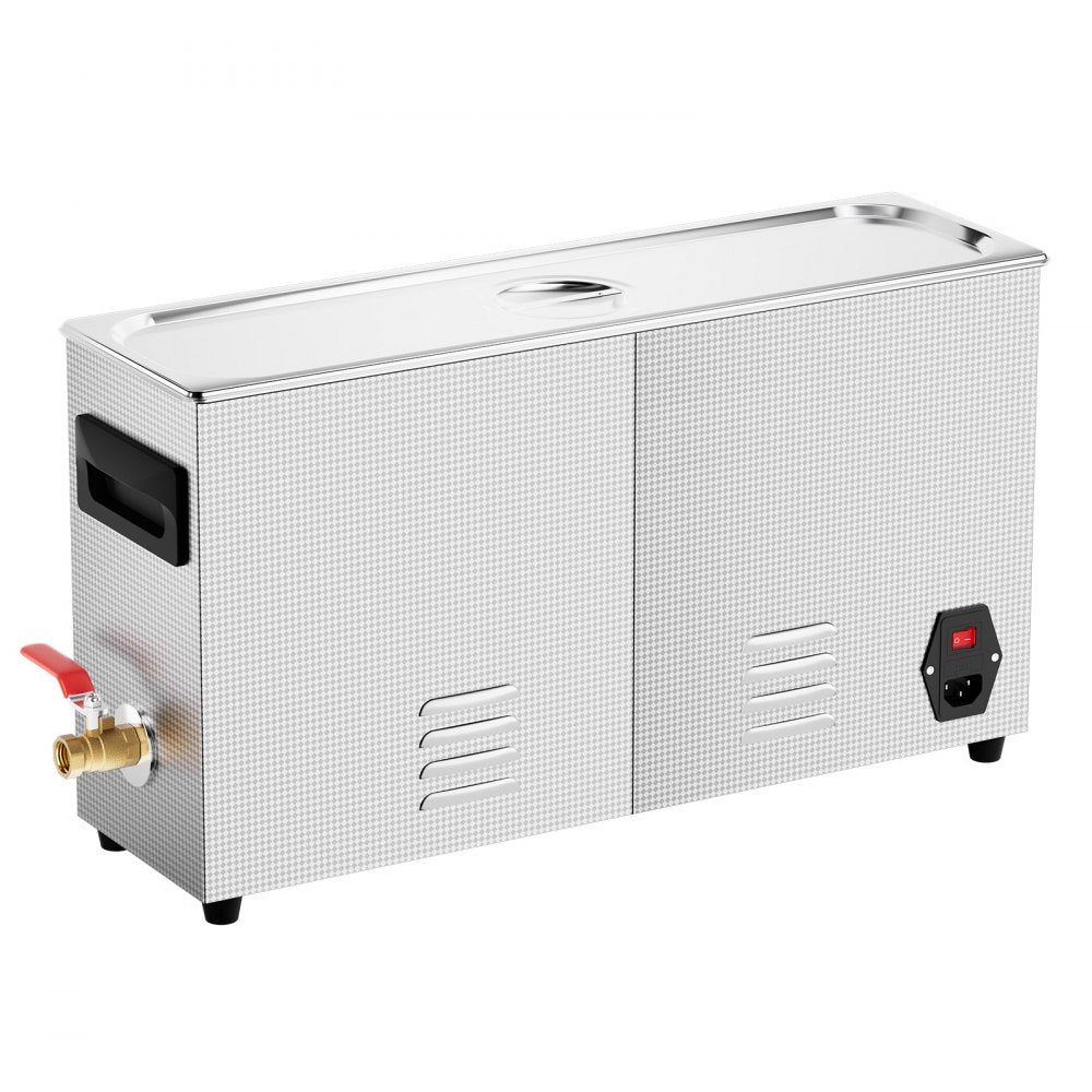 VEVOR 10L Ultrasonic Gun Cleaner, 300W Professional Ultra Sonic Cleaning Machine with Timer & Heater, 40kHz Digital Ultrasonic Cleaner with Basket for Gun Parts, Bullets, Military Supplies