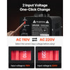 VEVOR Voltage Converter Transformer, 500VA, Heavy Duty Step Up/Down Power Transformer, Convert from 110V to 220V and 220V to 110V, with US Outlet, EU Outlet, Power Cord, Circuit Breaker Protection