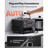 VEVOR Voltage Auto Converter Transformer, 5000VA, Heavy Duty Step Up/Down Power Transformer, 110V to 220V and 220V to 110V, with 3 US Outlets, 3 EU Outlets, LCD Display, Circuit Breaker Protection