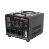 VEVOR Voltage Auto Converter Transformer, 3000VA, Heavy Duty Step Up/Down Power Transformer, 110V to 220V and 220V to 110V, with 3 US Outlets, 3 EU Outlets, LCD Display, Circuit Breaker Protection