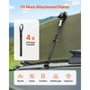 VEVOR Retractable Ratchet Straps, 1 in x 6 ft, Tie Down Straps with S Hooks, 1200 lbs Break Strength, 4 Soft Loops, Tie Down Ratcheting for Moving, Trailers, Motorcycles, Kayaks, Car Roof, 4 Pack