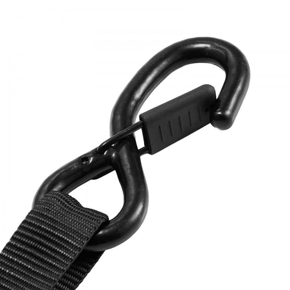 VEVOR Retractable Ratchet Straps, 1 in x 6 ft, Tie Down Straps with S Hooks, 1200 lbs Break Strength, 4 Soft Loops, Tie Down Ratcheting for Moving, Trailers, Motorcycles, Kayaks, Car Roof, 4 Pack