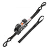 VEVOR Retractable Ratchet Straps, 1 in x 6 ft, Tie Down Straps with S Hooks, 1200 lbs Break Strength, 4 Soft Loops, Tie Down Ratcheting for Moving, Trailers, Motorcycles, Kayaks, Car Roof, 4 Pack