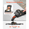 VEVOR Retractable Ratchet Straps, 2 in x 10 ft, Tie Down Straps with S Hooks, 3033 lbs Break Strength, 2 Soft Loops, Tie Down Ratcheting for Moving, Trailers, Motorcycles, Kayaks, Car Roof, 2 Pack