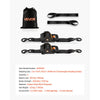 VEVOR Retractable Ratchet Straps, 2 in x 10 ft, Tie Down Straps with S Hooks, 3033 lbs Break Strength, 2 Soft Loops, Tie Down Ratcheting for Moving, Trailers, Motorcycles, Kayaks, Car Roof, 2 Pack