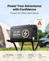Power your adventures with confidence - 12V 200Ah lithium battery (Grade A cells)