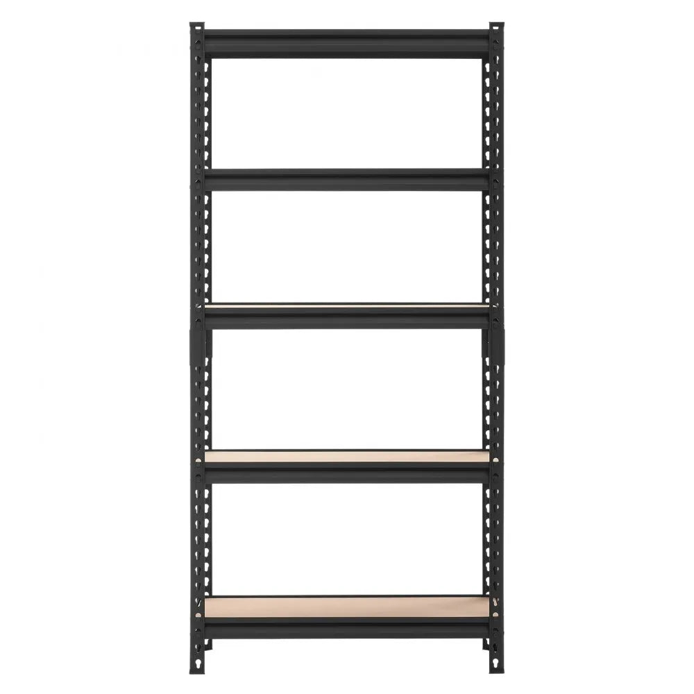 VEVOR Storage Shelves, 5-Tier Adjustable, 2000 lbs Capacity, Heavy Duty Garage Storage Shelving Unit, Metal Utility Rack Shelf, for Kitchen Pantry Basement Bathroom, 29.88" W x 12.17" D x 59.84" H