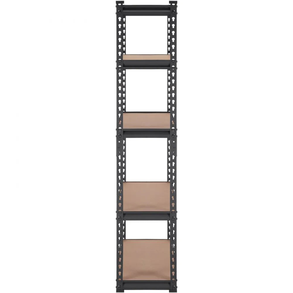 VEVOR Storage Shelving Unit, 5-Tier Adjustable, 2000 lbs Capacity, Heavy Duty Garage Shelves Metal Organizer Utility Rack, Black, 30" L x 12" W x 60" H for Kitchen Pantry Basement Bathroom Laundry