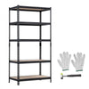 VEVOR Storage Shelves, 5-Tier Adjustable, 2000 lbs Capacity, Heavy Duty Garage Storage Shelving Unit, Metal Utility Rack Shelf, for Garage Warehouse Basement Kitchen, 36.34" W x 18.07" D x 71.38" H