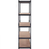 VEVOR Storage Shelving Unit, 5-Tier Adjustable, 2000 lbs Capacity, Heavy Duty Garage Shelves Metal Organizer Utility Rack, Black, 35" L x 18" W x 71" H for Kitchen Pantry Basement Bathroom Laundry