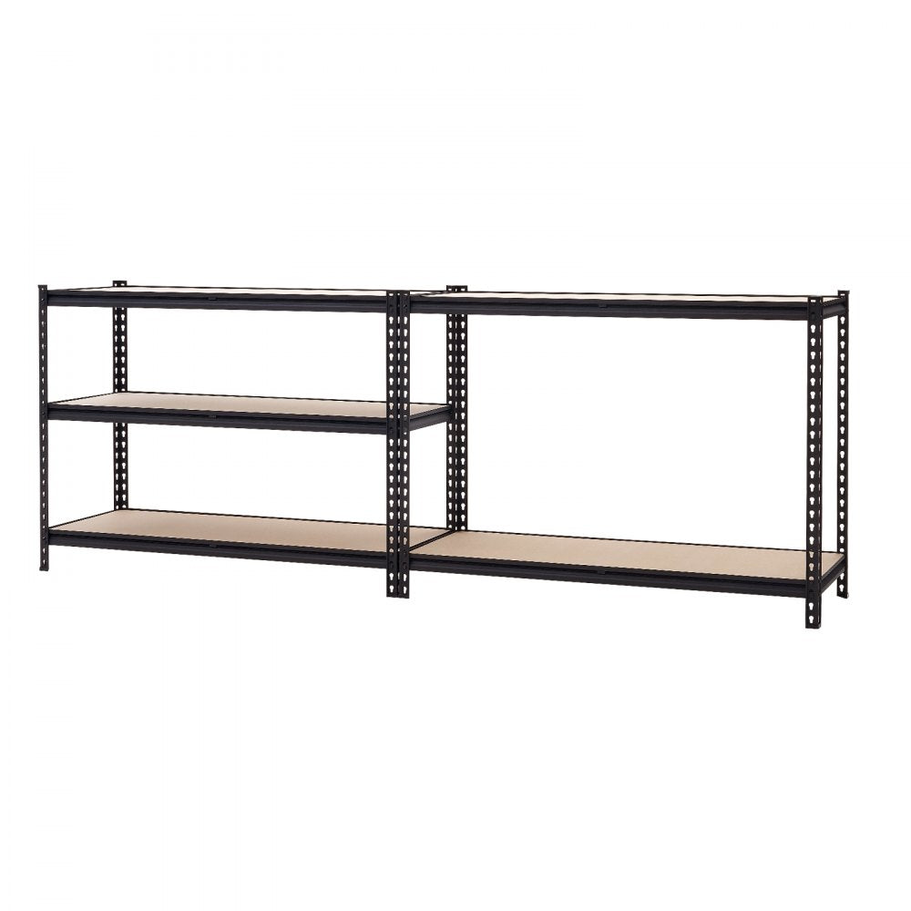 VEVOR Storage Shelves, 5-Tier Adjustable, 2000 lbs Capacity, Heavy Duty Garage Storage Shelving Unit, Metal Utility Rack Shelf, for Garage Warehouse Basement Kitchen, 48.35" W x 18.07" D x 71.38" H