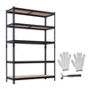 VEVOR Storage Shelves, 5-Tier Adjustable, 2000 lbs Capacity, Heavy Duty Garage Storage Shelving Unit, Metal Utility Rack Shelf, for Garage Warehouse Basement Kitchen, 48.35" W x 18.07" D x 71.38" H