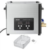 VEVOR 10L Ultrasonic Cleaner, Professional Ultrasonic Cleaner Machine with Cleaning Basket & Digital Display, 180W Stainless Steel 40kHz Cleaning Machine for Watches, Razors, Jewelry, Coins, and More