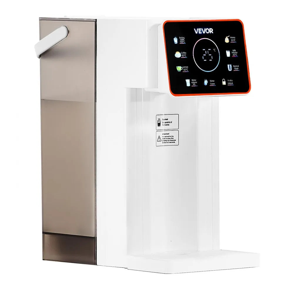 VEVOR Instant Hot Water Dispenser, Countertop Boiling Water Dispenser with Adjustable 6 Temperatures & 7 Water Volumes, 101oz Removable Water Tank, Quick Heating with Touchscreen & Child Lock for Home