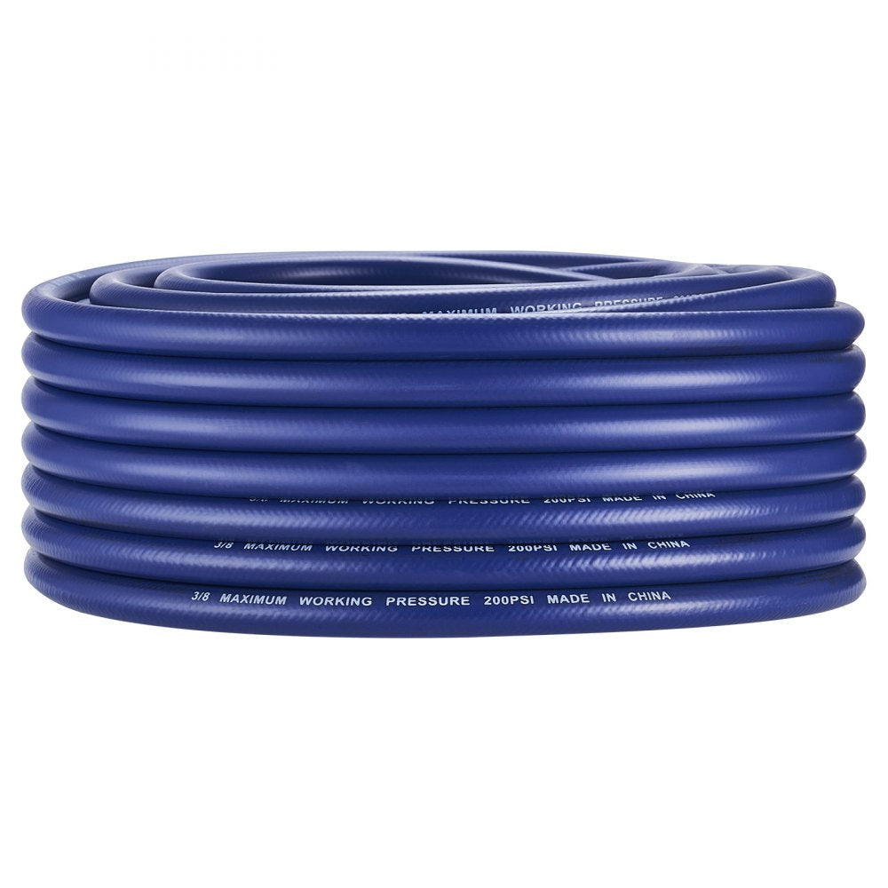 VEVOR 3/8 in Self Sinking Aeration Hose, 100 Ft Long Weighted Pond Aerator Hose Kit, Heavy Duty Rubber Pond Aeration Tubing, Flexible Airline for Lake Water Garden Aerators & Diffusers
