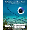 VEVOR Pond Aerators, 6.7CFM Aeration System for Lakes up to 3 Acres, 1 HP Air Compressor, 4 Diffusers & Four 100' Weighted Tubing, Outdoor Pond Aeration Pump for Deep Water Oxygen Circulation